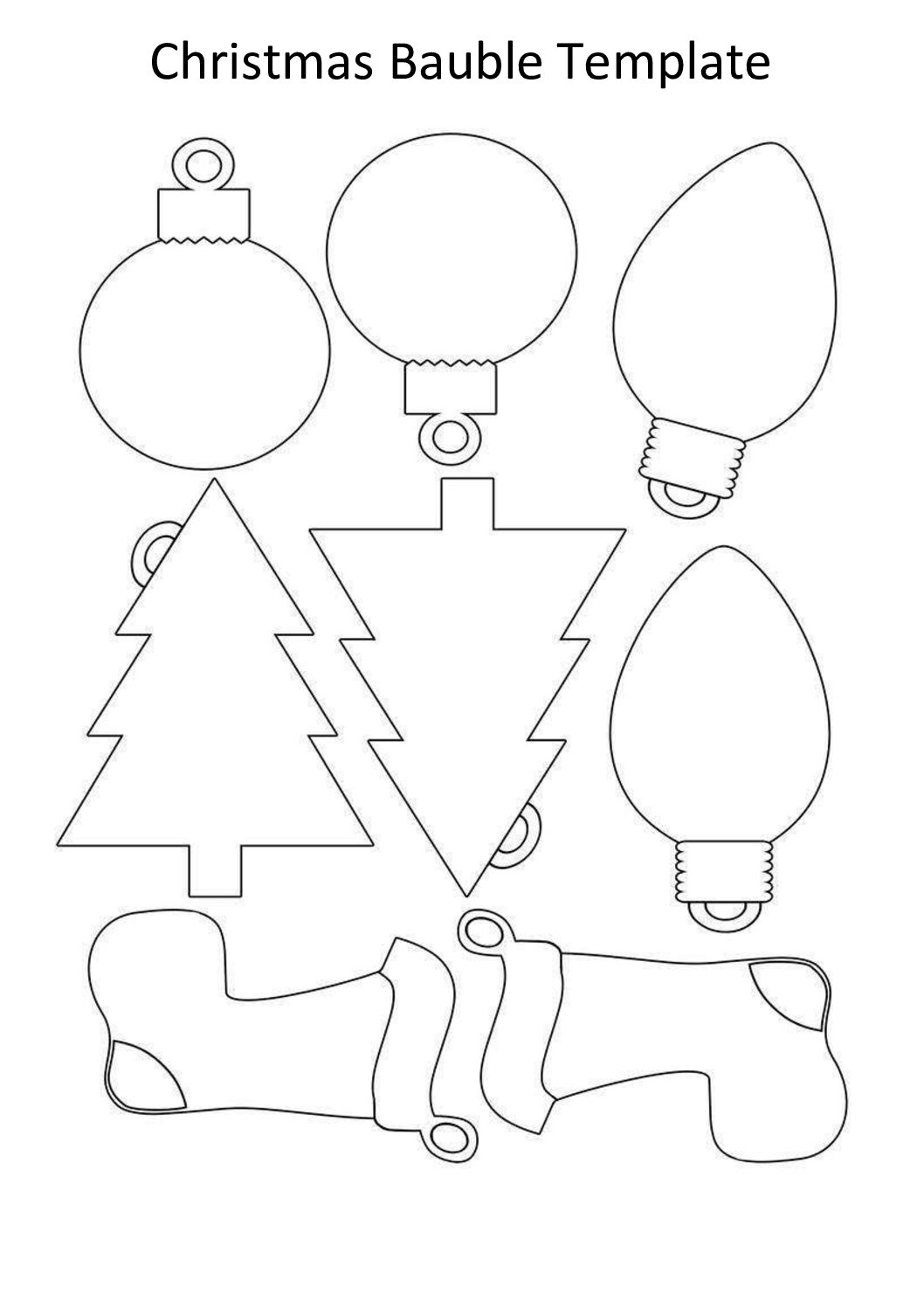 christmas bauble template | scouts ni